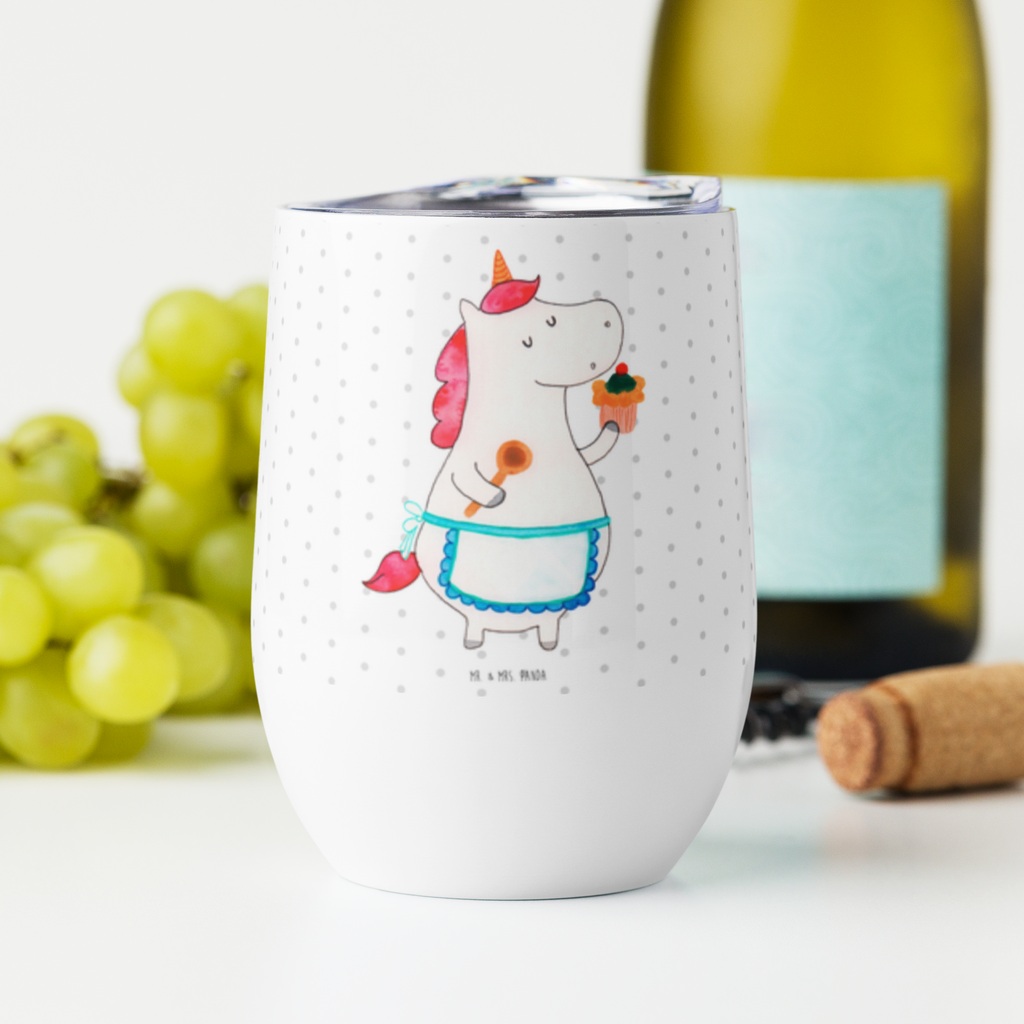 Weinbecher Einhorn Küchenfee Weinbecher, Glühwein Becher, Heißgetränke, Trinkbecher, Weinkelch, Weingläser, hochwertiger Weinbecher, Weinbecher Reisen, Weinbecher unterwegs, Thermobecher, Glühweinbecher, Einhorn, Einhörner, Einhorn Deko, Pegasus, Unicorn, backen, Muffin, Motivation, Träumer, träumen, Bäckerin, Hobbykoch, Koch, Torte, Kuchen