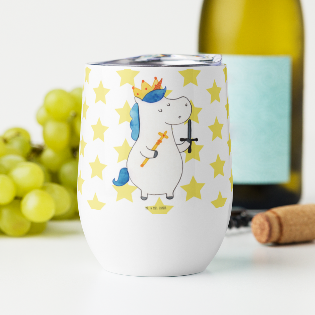 Weinbecher Einhorn König mit Schwert Weinbecher, Glühwein Becher, Heißgetränke, Trinkbecher, Weinkelch, Weingläser, hochwertiger Weinbecher, Weinbecher Reisen, Weinbecher unterwegs, Thermobecher, Glühweinbecher, Einhorn, Einhörner, Einhorn Deko, Unicorn, König, Ritter, Mittelalter