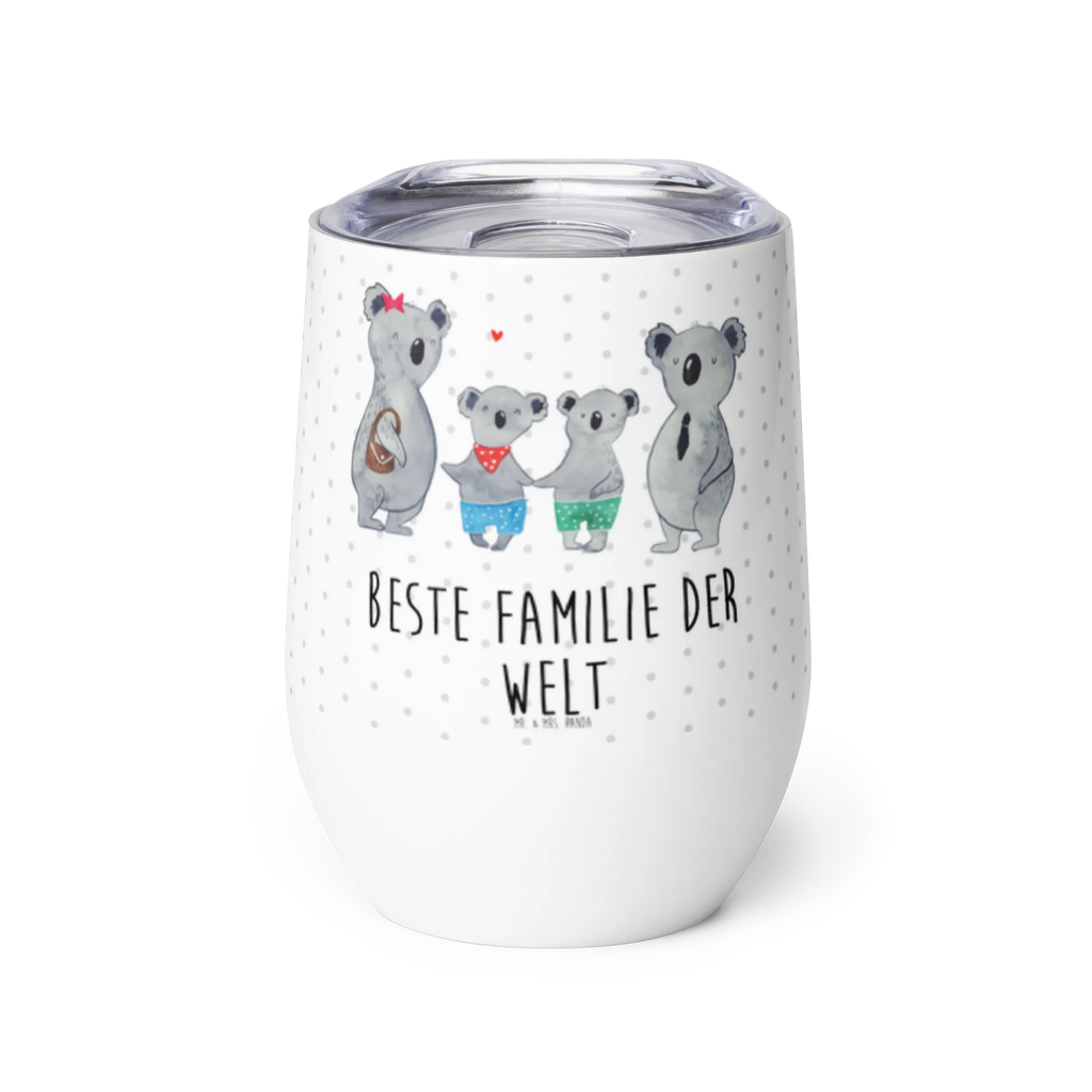 Weinbecher Koala Familie zwei Weinbecher, Glühwein Becher, Heißgetränke, Trinkbecher, Weinkelch, Weingläser, hochwertiger Weinbecher, Weinbecher Reisen, Weinbecher unterwegs, Thermobecher, Glühweinbecher, Familie, Vatertag, Muttertag, Bruder, Schwester, Mama, Papa, Oma, Opa, Koala, Koalabär, beste Familie, Familienzeit, Familienleben, Koalafamilie, Lieblingsfamilie