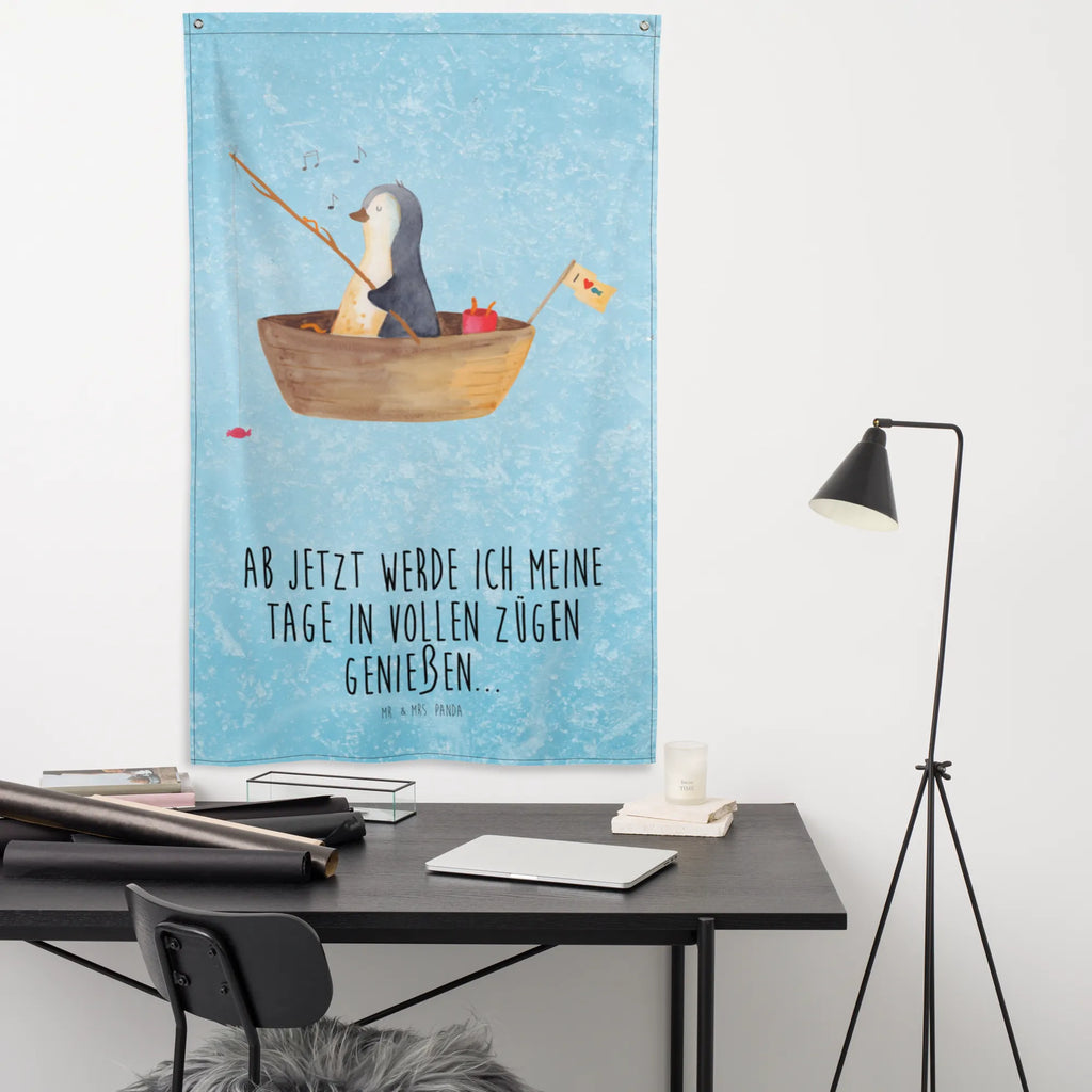 Wandteppich Pinguin Angelboot Wandbehang, Dekoration, Boho, Wandteppich, Wandtuch, Wanddeko, Tapisserie, Tapestry, Wandbild, Textil-Kunst, Schmuck-Wandbehang, Wand Deko, Kinderzimmer, Kinderzimmer Wand, Kinderzimmer Deko, Kinderzimmer Wanddeko, Pinguin, Pinguine, Angeln, Boot, Angelboot, Lebenslust, Leben, genießen, Motivation, Neustart, Neuanfang, Trennung, Scheidung, Geschenkidee Liebeskummer