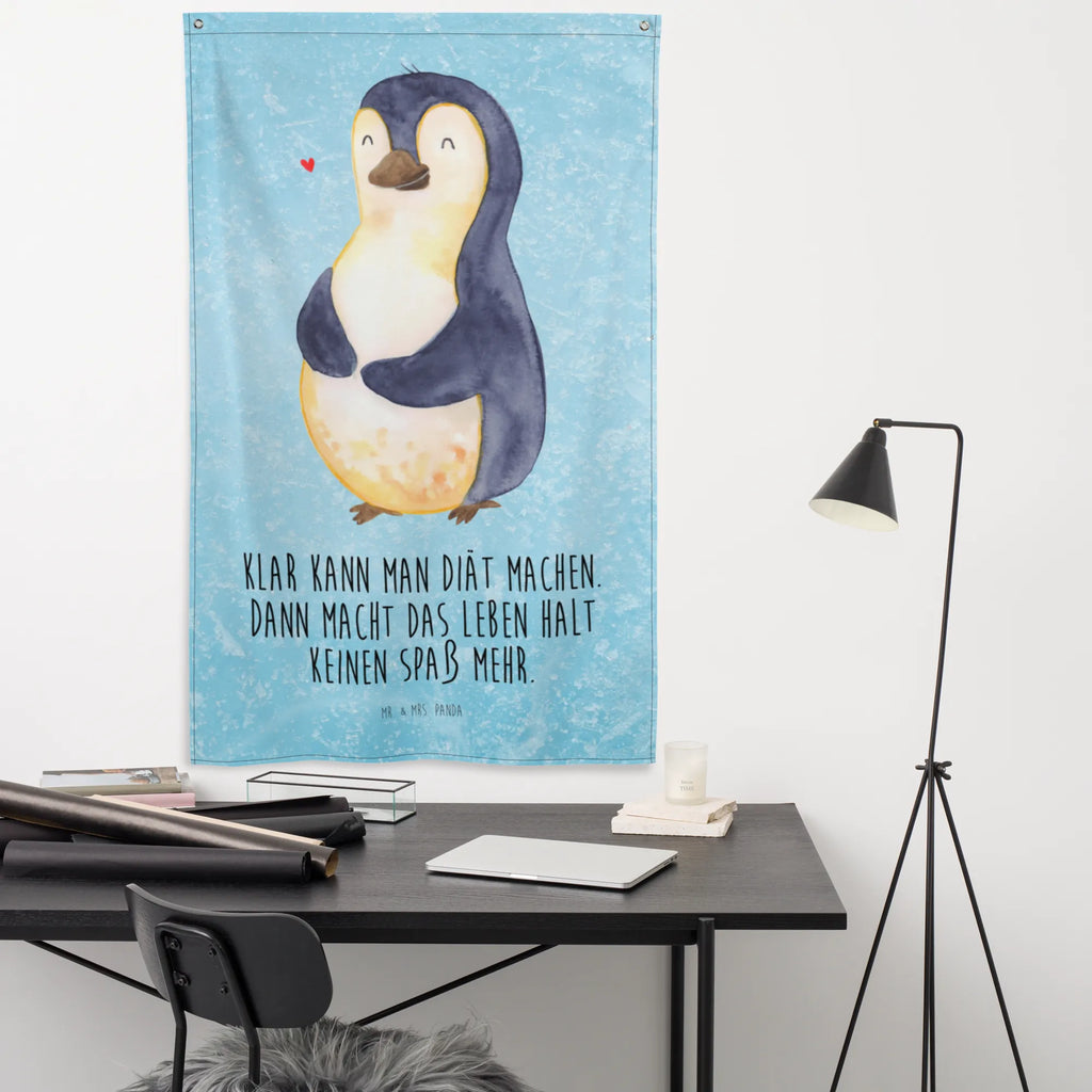 Wandteppich Pinguin Diät Wandbehang, Dekoration, Boho, Wandteppich, Wandtuch, Wanddeko, Tapisserie, Tapestry, Wandbild, Textil-Kunst, Schmuck-Wandbehang, Wand Deko, Kinderzimmer, Kinderzimmer Wand, Kinderzimmer Deko, Kinderzimmer Wanddeko, Pinguin, Pinguine, Diät, Abnehmen, Abspecken, Gewicht, Motivation, Selbstliebe, Körperliebe, Selbstrespekt