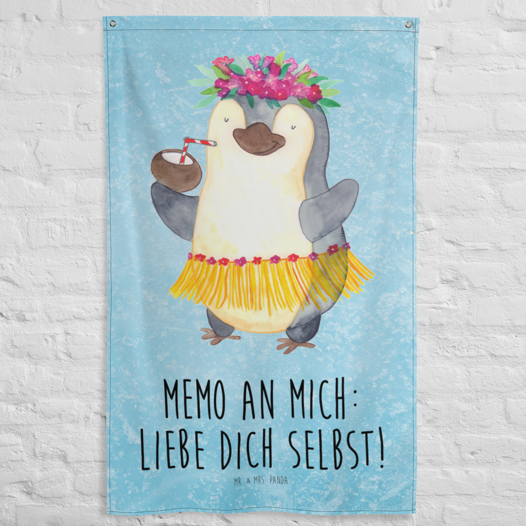 Wandteppich Pinguin Kokosnuss Wandbehang, Dekoration, Boho, Wandteppich, Wandtuch, Wanddeko, Tapisserie, Tapestry, Wandbild, Textil-Kunst, Schmuck-Wandbehang, Wand Deko, Kinderzimmer, Kinderzimmer Wand, Kinderzimmer Deko, Kinderzimmer Wanddeko, Pinguin, Aloha, Hawaii, Urlaub, Kokosnuss, Pinguine