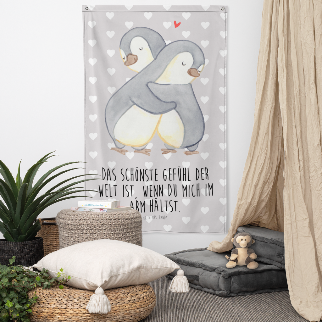 Wandteppich Pinguine Kuscheln Wandbehang, Dekoration, Boho, Wandteppich, Wandtuch, Wanddeko, Tapisserie, Tapestry, Wandbild, Textil-Kunst, Schmuck-Wandbehang, Wand Deko, Kinderzimmer, Kinderzimmer Wand, Kinderzimmer Deko, Kinderzimmer Wanddeko, Liebe, Partner, Freund, Freundin, Ehemann, Ehefrau, Heiraten, Verlobung, Heiratsantrag, Liebesgeschenk, Jahrestag, Hocheitstag, Valentinstag, Geschenk für Frauen, Hochzeitstag, Mitbringsel, Geschenk für Freundin, Geschenk für Partner, Liebesbeweis, für Männer, für Ehemann