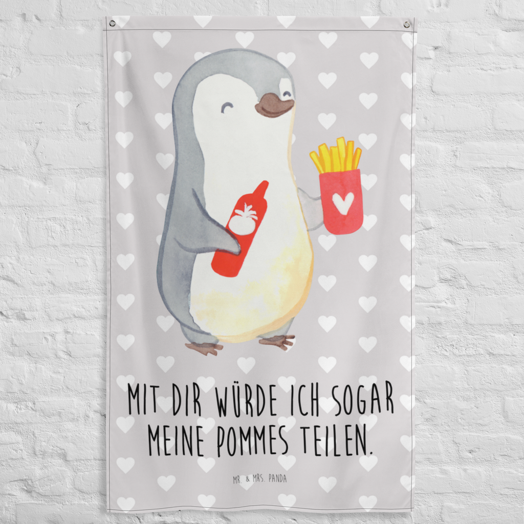 Wandteppich Pinguin Pommes Wandbehang, Dekoration, Boho, Wandteppich, Wandtuch, Wanddeko, Tapisserie, Tapestry, Wandbild, Textil-Kunst, Schmuck-Wandbehang, Wand Deko, Kinderzimmer, Kinderzimmer Wand, Kinderzimmer Deko, Kinderzimmer Wanddeko, Liebe, Partner, Freund, Freundin, Ehemann, Ehefrau, Heiraten, Verlobung, Heiratsantrag, Liebesgeschenk, Jahrestag, Hocheitstag, Valentinstag, Geschenk für Frauen, Hochzeitstag, Mitbringsel, Geschenk für Freundin, Geschenk für Partner, Liebesbeweis, für Männer, für Ehemann