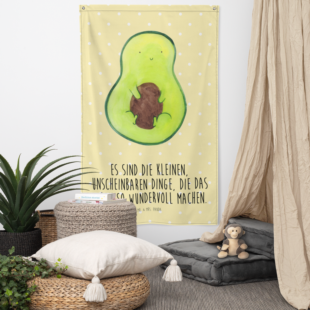 Wandteppich Avocado mit Kern Wandbehang, Dekoration, Boho, Wandteppich, Wandtuch, Wanddeko, Tapisserie, Tapestry, Wandbild, Textil-Kunst, Schmuck-Wandbehang, Wand Deko, Kinderzimmer, Kinderzimmer Wand, Kinderzimmer Deko, Kinderzimmer Wanddeko, Avocado, Veggie, Vegan, Gesund, Avokado, Avocadokern, Kern, Pflanze, Spruch Leben