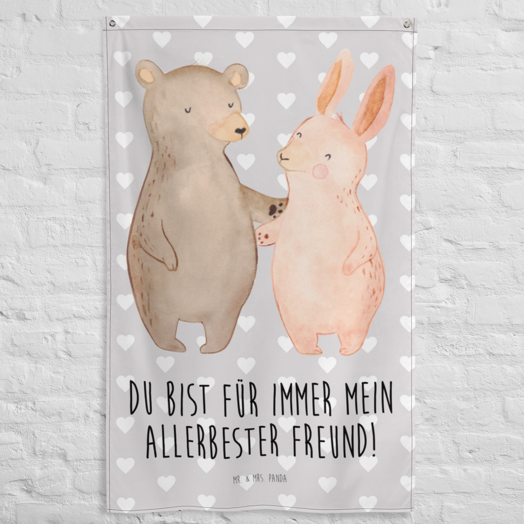 Wandteppich Bär Hase Umarmen Wandbehang, Dekoration, Boho, Wandteppich, Wandtuch, Wanddeko, Tapisserie, Tapestry, Wandbild, Textil-Kunst, Schmuck-Wandbehang, Wand Deko, Kinderzimmer, Kinderzimmer Wand, Kinderzimmer Deko, Kinderzimmer Wanddeko, Liebe, Partner, Freund, Freundin, Ehemann, Ehefrau, Heiraten, Verlobung, Heiratsantrag, Liebesgeschenk, Jahrestag, Hocheitstag, Freunde, bester Freund, Hase, Bär, Bärchen, best friends