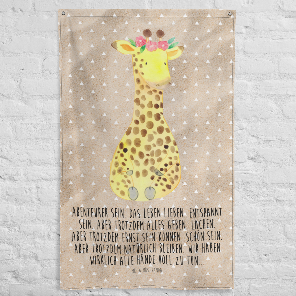 Wandteppich Giraffe Blumenkranz Wandbehang, Dekoration, Boho, Wandteppich, Wandtuch, Wanddeko, Tapisserie, Tapestry, Wandbild, Textil-Kunst, Schmuck-Wandbehang, Wand Deko, Kinderzimmer, Kinderzimmer Wand, Kinderzimmer Deko, Kinderzimmer Wanddeko, Afrika, Wildtiere, Giraffe, Blumenkranz, Abenteurer, Selbstliebe, Freundin