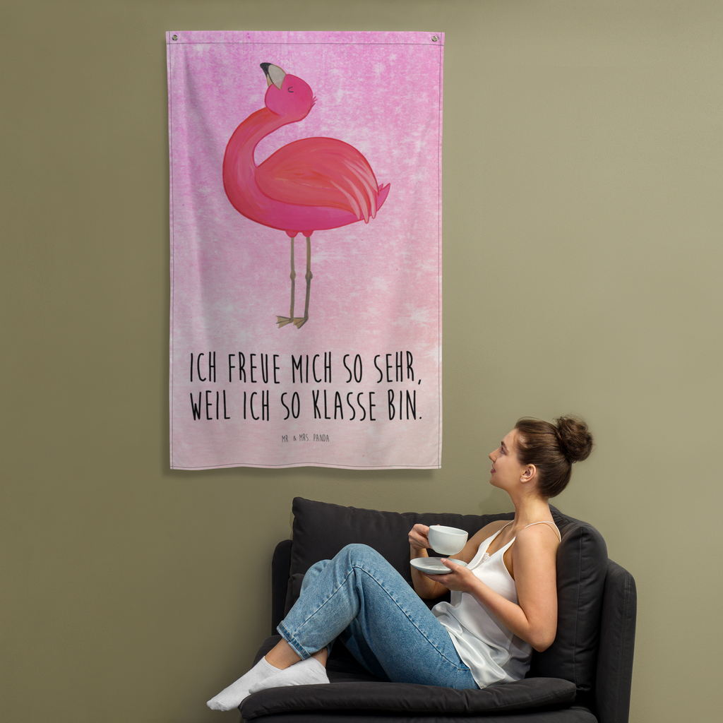 Wandteppich Flamingo stolz Wandbehang, Dekoration, Boho, Wandteppich, Wandtuch, Wanddeko, Tapisserie, Tapestry, Wandbild, Textil-Kunst, Schmuck-Wandbehang, Wand Deko, Kinderzimmer, Kinderzimmer Wand, Kinderzimmer Deko, Kinderzimmer Wanddeko, Flamingo, stolz, Freude, Selbstliebe, Selbstakzeptanz, Freundin, beste Freundin, Tochter, Mama, Schwester