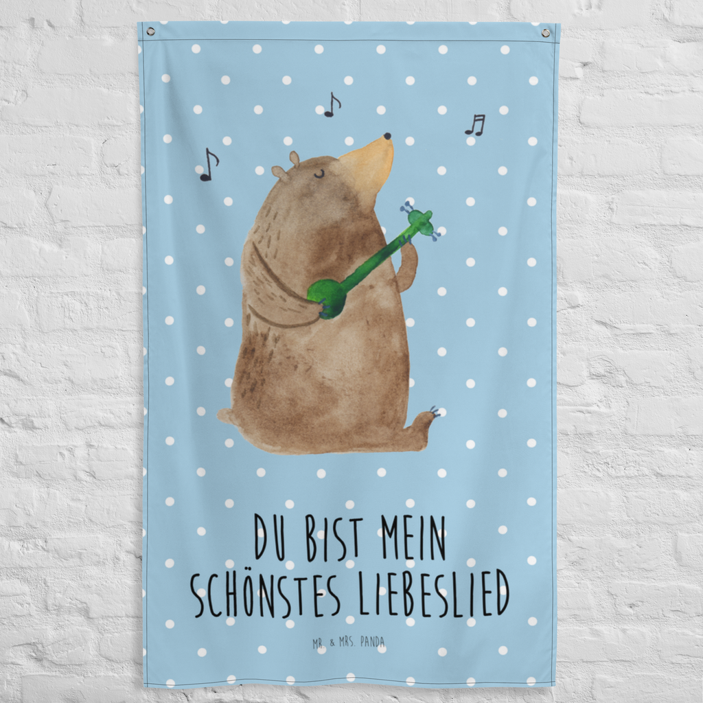 Wandteppich Bär Lied Wandbehang, Dekoration, Boho, Wandteppich, Wandtuch, Wanddeko, Tapisserie, Tapestry, Wandbild, Textil-Kunst, Schmuck-Wandbehang, Wand Deko, Kinderzimmer, Kinderzimmer Wand, Kinderzimmer Deko, Kinderzimmer Wanddeko, Bär, Teddy, Teddybär, Bärchen, Bear, Liebeslied, Lied, Song, Valentinstag, Valentine, Geschenk, Partner, Liebe, Freundin, Frau, Herz, Spruch