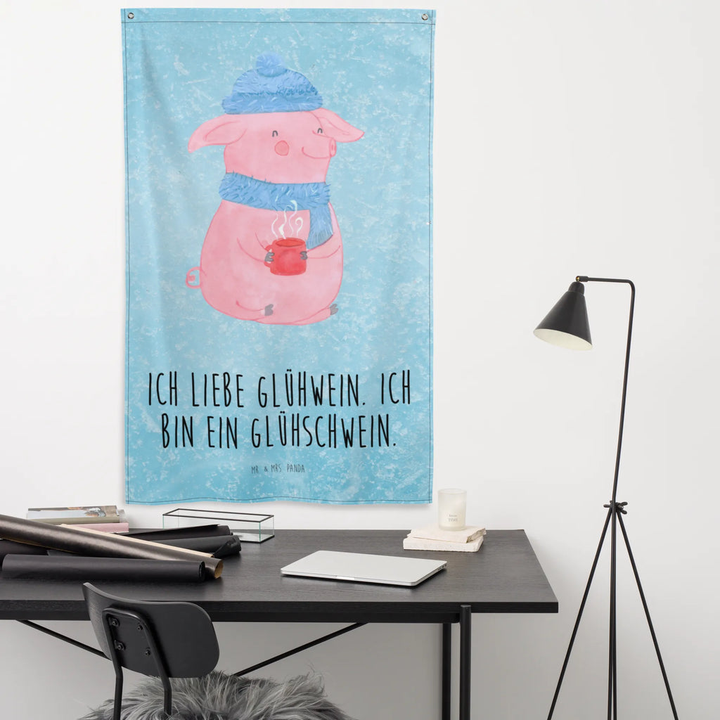 Wandteppich Glühschwein Wandbehang, Dekoration, Boho, Wandteppich, Wandtuch, Wanddeko, Tapisserie, Tapestry, Wandbild, Textil-Kunst, Schmuck-Wandbehang, Wand Deko, Kinderzimmer, Kinderzimmer Wand, Kinderzimmer Deko, Kinderzimmer Wanddeko, Winter, Weihnachten, Weihnachtsdeko, Nikolaus, Advent, Heiligabend, Wintermotiv, Glühschwein, Glühwein, Weihnachtsmarkt, Punsch