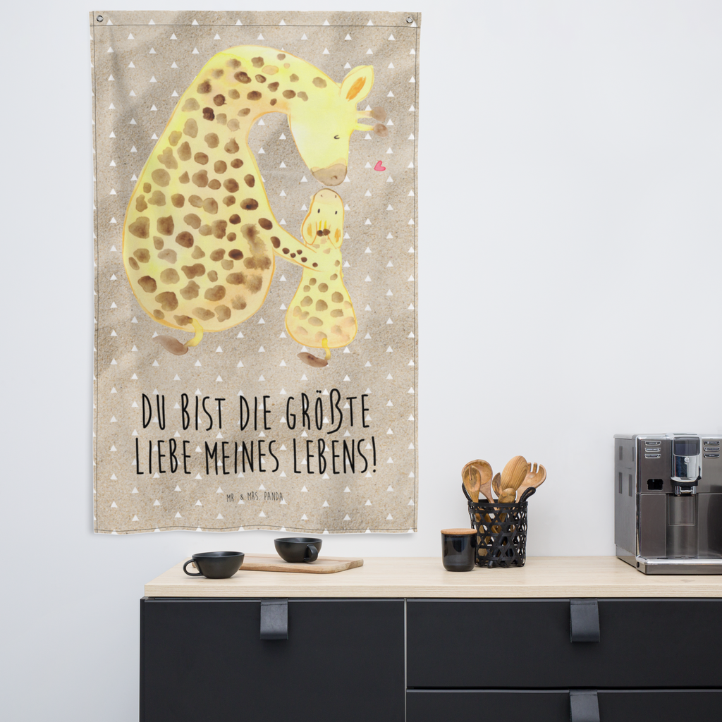 Wandteppich Giraffe mit Kind Wandbehang, Dekoration, Boho, Wandteppich, Wandtuch, Wanddeko, Tapisserie, Tapestry, Wandbild, Textil-Kunst, Schmuck-Wandbehang, Wand Deko, Kinderzimmer, Kinderzimmer Wand, Kinderzimmer Deko, Kinderzimmer Wanddeko, Afrika, Wildtiere, Giraffe, Kind, Mutter, Mama, Tochter, Sohn, Lieblingsmensch