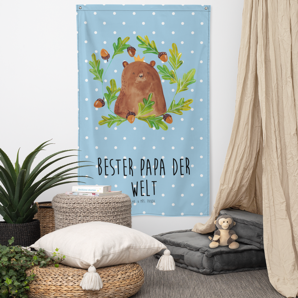 Wandteppich Bär König Wandbehang, Dekoration, Boho, Wandteppich, Wandtuch, Wanddeko, Tapisserie, Tapestry, Wandbild, Textil-Kunst, Schmuck-Wandbehang, Wand Deko, Kinderzimmer, Kinderzimmer Wand, Kinderzimmer Deko, Kinderzimmer Wanddeko, Bär, Teddy, Teddybär, Papa, Papa Bär, bester Vater, bester Papa, weltbester Papa, Vatertag, Vater, Dad, Daddy, Papi