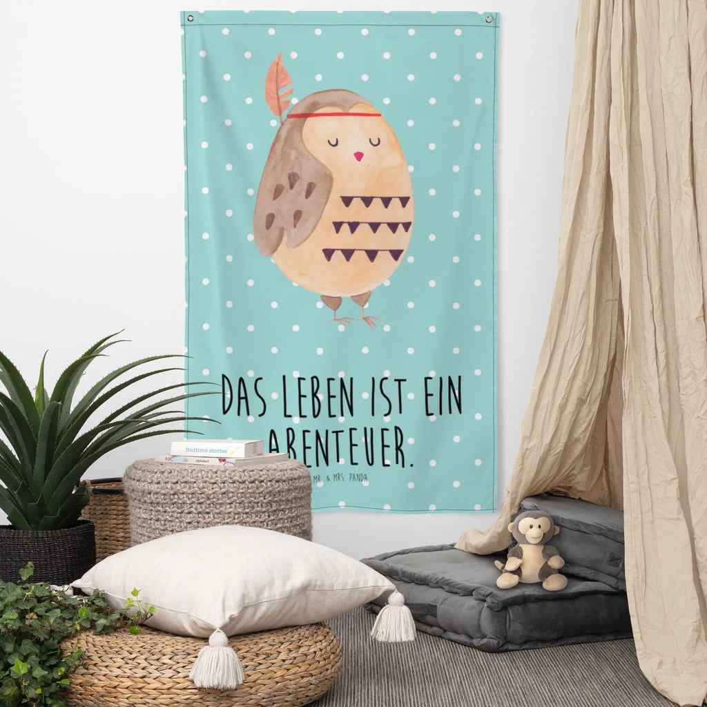 Wandteppich Eule Federschmuck Wandbehang, Dekoration, Boho, Wandteppich, Wandtuch, Wanddeko, Tapisserie, Tapestry, Wandbild, Textil-Kunst, Schmuck-Wandbehang, Wand Deko, Kinderzimmer, Kinderzimmer Wand, Kinderzimmer Deko, Kinderzimmer Wanddeko, Eule, Eule Deko, Owl, Das Leben ist ein Abenteuer, Reisespruch, Federschmuck