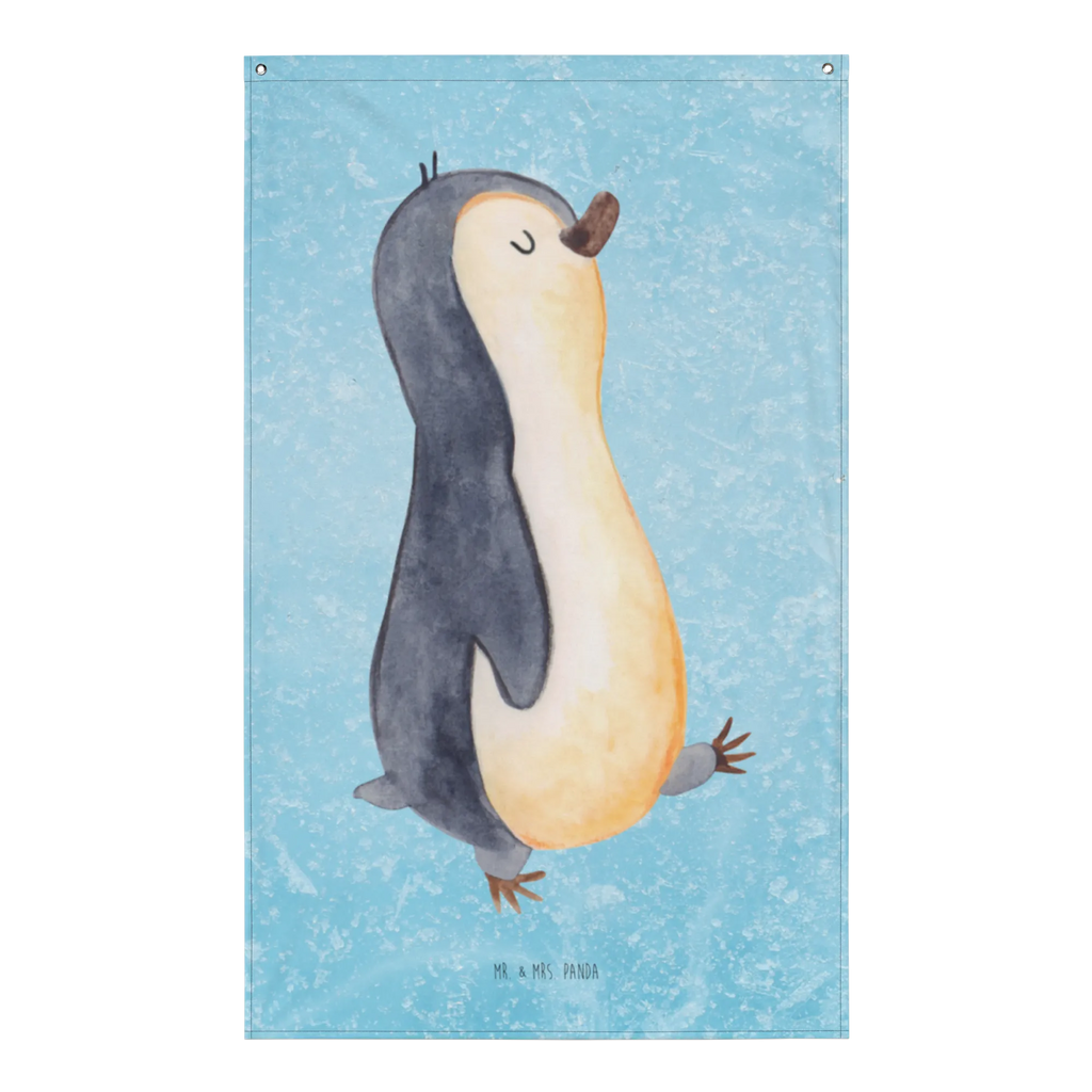 Wandteppich Pinguin marschierend Wandbehang, Dekoration, Boho, Wandteppich, Wandtuch, Wanddeko, Tapisserie, Tapestry, Wandbild, Textil-Kunst, Schmuck-Wandbehang, Wand Deko, Kinderzimmer, Kinderzimmer Wand, Kinderzimmer Deko, Kinderzimmer Wanddeko, Pinguin, Pinguine, Frühaufsteher, Langschläfer, Bruder, Schwester, Familie