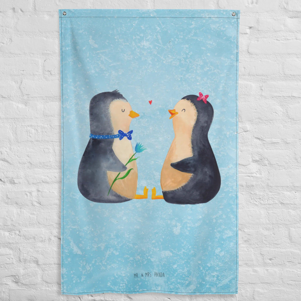 Wandteppich Pinguin Pärchen Wandbehang, Dekoration, Boho, Wandteppich, Wandtuch, Wanddeko, Tapisserie, Tapestry, Wandbild, Textil-Kunst, Schmuck-Wandbehang, Wand Deko, Kinderzimmer, Kinderzimmer Wand, Kinderzimmer Deko, Kinderzimmer Wanddeko, Pinguin, Pinguine, Liebe, Liebespaar, Liebesbeweis, Liebesgeschenk, Verlobung, Jahrestag, Hochzeitstag, Hochzeit, Hochzeitsgeschenk, große Liebe, Traumpaar