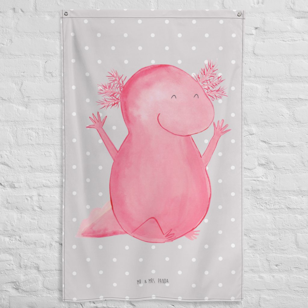 Wandteppich Axolotl Hurra Wandbehang, Dekoration, Boho, Wandteppich, Wandtuch, Wanddeko, Tapisserie, Tapestry, Wandbild, Textil-Kunst, Schmuck-Wandbehang, Wand Deko, Kinderzimmer, Kinderzimmer Wand, Kinderzimmer Deko, Kinderzimmer Wanddeko, Axolotl, Molch, Axolot, Schwanzlurch, Lurch, Lurche, fröhlich, Spaß, Freude, Motivation, Zufriedenheit