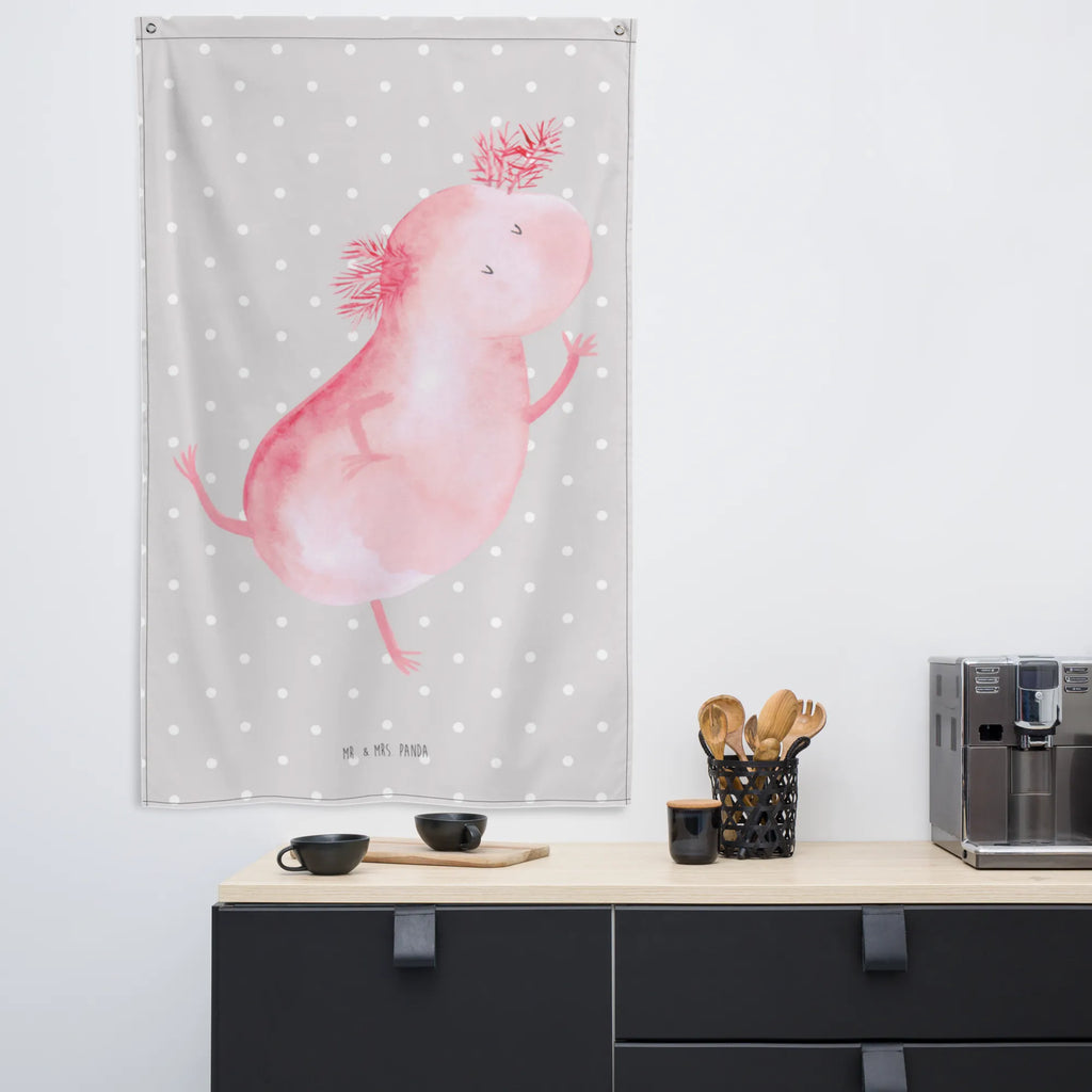 Wandteppich Axolotl tanzt Wandbehang, Dekoration, Boho, Wandteppich, Wandtuch, Wanddeko, Tapisserie, Tapestry, Wandbild, Textil-Kunst, Schmuck-Wandbehang, Wand Deko, Kinderzimmer, Kinderzimmer Wand, Kinderzimmer Deko, Kinderzimmer Wanddeko, Axolotl, Molch, Axolot, Schwanzlurch, Lurch, Lurche, Dachschaden, Sterne, verrückt, Freundin, beste Freundin