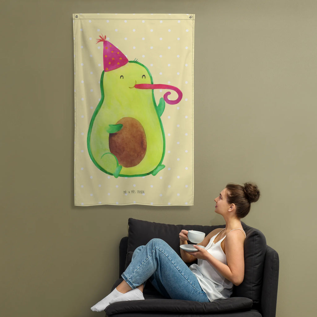 Wandteppich Avocado Birthday Wandbehang, Dekoration, Boho, Wandteppich, Wandtuch, Wanddeko, Tapisserie, Tapestry, Wandbild, Textil-Kunst, Schmuck-Wandbehang, Wand Deko, Kinderzimmer, Kinderzimmer Wand, Kinderzimmer Deko, Kinderzimmer Wanddeko, Avocado, Veggie, Vegan, Gesund