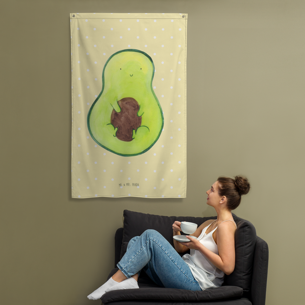 Wandteppich Avocado mit Kern Wandbehang, Dekoration, Boho, Wandteppich, Wandtuch, Wanddeko, Tapisserie, Tapestry, Wandbild, Textil-Kunst, Schmuck-Wandbehang, Wand Deko, Kinderzimmer, Kinderzimmer Wand, Kinderzimmer Deko, Kinderzimmer Wanddeko, Avocado, Veggie, Vegan, Gesund, Avokado, Avocadokern, Kern, Pflanze, Spruch Leben