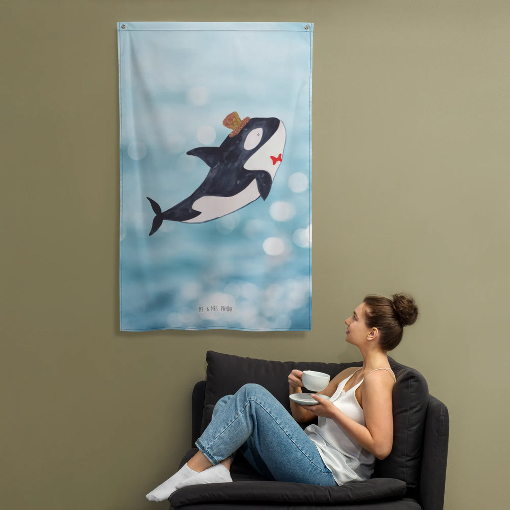 Wandteppich Orca Zylinder Wandbehang, Dekoration, Boho, Wandteppich, Wandtuch, Wanddeko, Tapisserie, Tapestry, Wandbild, Textil-Kunst, Schmuck-Wandbehang, Wand Deko, Kinderzimmer, Kinderzimmer Wand, Kinderzimmer Deko, Kinderzimmer Wanddeko, Meerestiere, Meer, Urlaub, Narwal, Glitter, Konfetti, Glitzer, Geburtstag, Feier, Fete, Fest, Glückwunsch, Orca