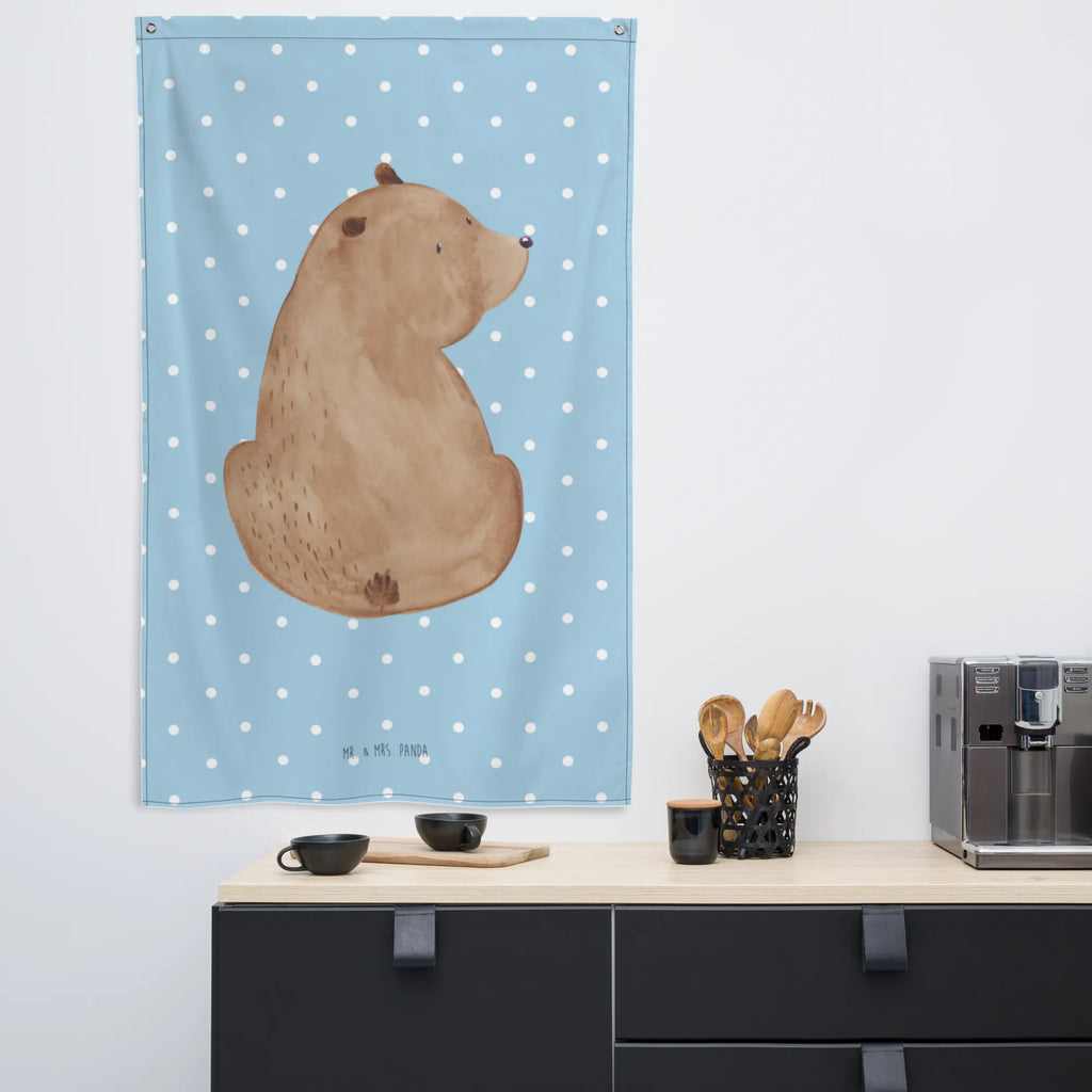 Wandteppich Bär Schulterblick Wandbehang, Dekoration, Boho, Wandteppich, Wandtuch, Wanddeko, Tapisserie, Tapestry, Wandbild, Textil-Kunst, Schmuck-Wandbehang, Wand Deko, Kinderzimmer, Kinderzimmer Wand, Kinderzimmer Deko, Kinderzimmer Wanddeko, Bär, Teddy, Teddybär, Selbstachtung, Weltansicht, Motivation, Bären, Bärenliebe, Weisheit