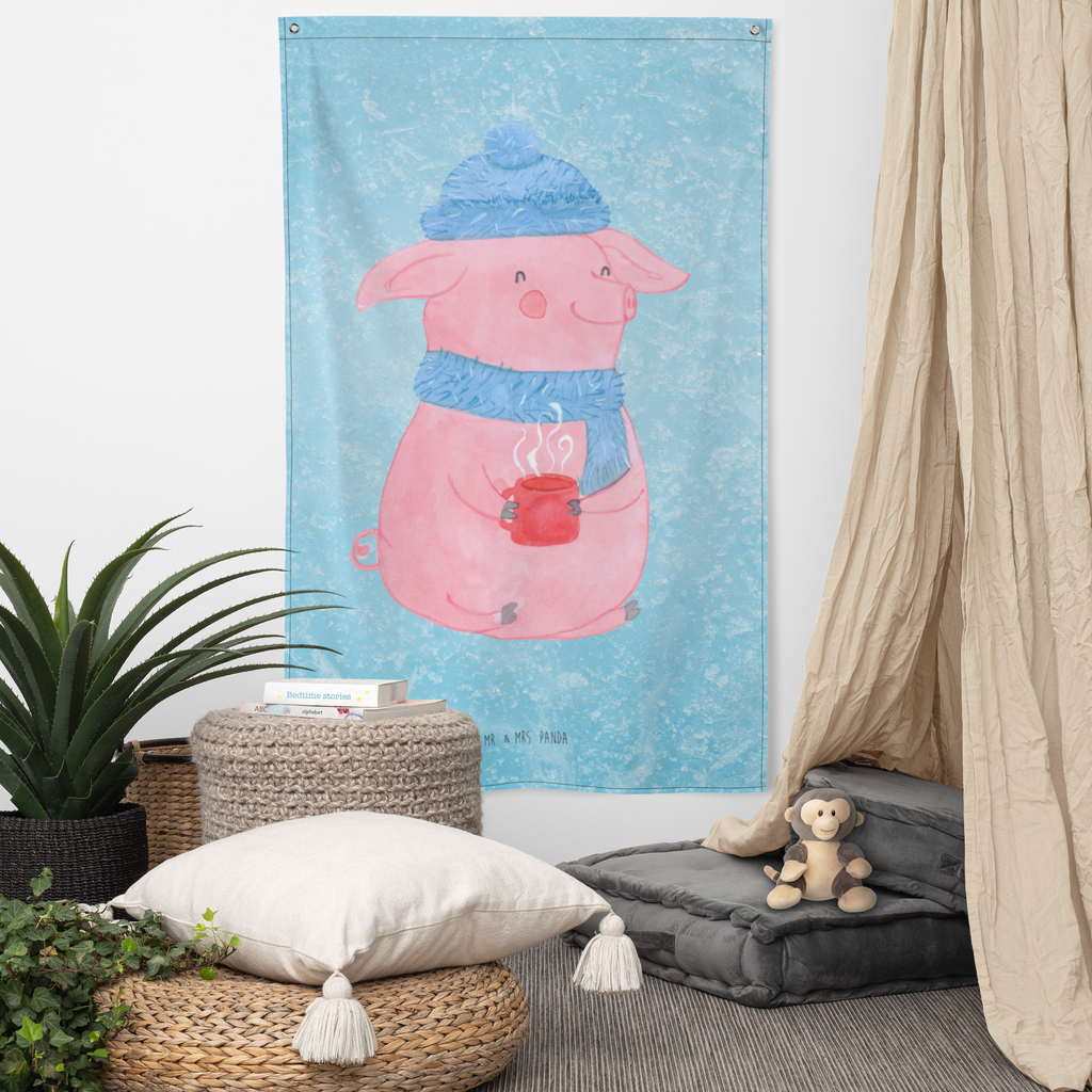 Wandteppich Glühschwein Wandbehang, Dekoration, Boho, Wandteppich, Wandtuch, Wanddeko, Tapisserie, Tapestry, Wandbild, Textil-Kunst, Schmuck-Wandbehang, Wand Deko, Kinderzimmer, Kinderzimmer Wand, Kinderzimmer Deko, Kinderzimmer Wanddeko, Winter, Weihnachten, Weihnachtsdeko, Nikolaus, Advent, Heiligabend, Wintermotiv, Glühschwein, Glühwein, Weihnachtsmarkt, Punsch