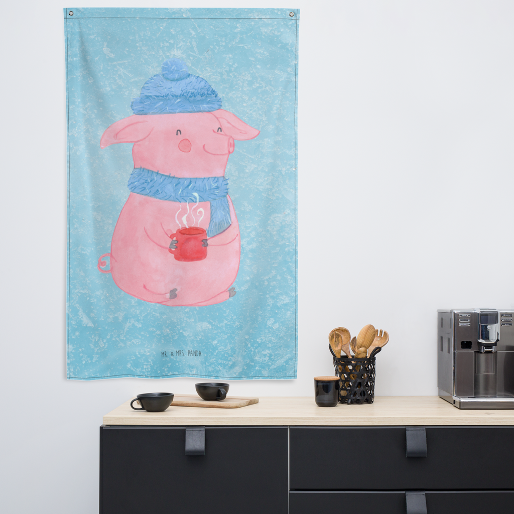 Wandteppich Glühschwein Wandbehang, Dekoration, Boho, Wandteppich, Wandtuch, Wanddeko, Tapisserie, Tapestry, Wandbild, Textil-Kunst, Schmuck-Wandbehang, Wand Deko, Kinderzimmer, Kinderzimmer Wand, Kinderzimmer Deko, Kinderzimmer Wanddeko, Winter, Weihnachten, Weihnachtsdeko, Nikolaus, Advent, Heiligabend, Wintermotiv, Glühschwein, Glühwein, Weihnachtsmarkt, Punsch