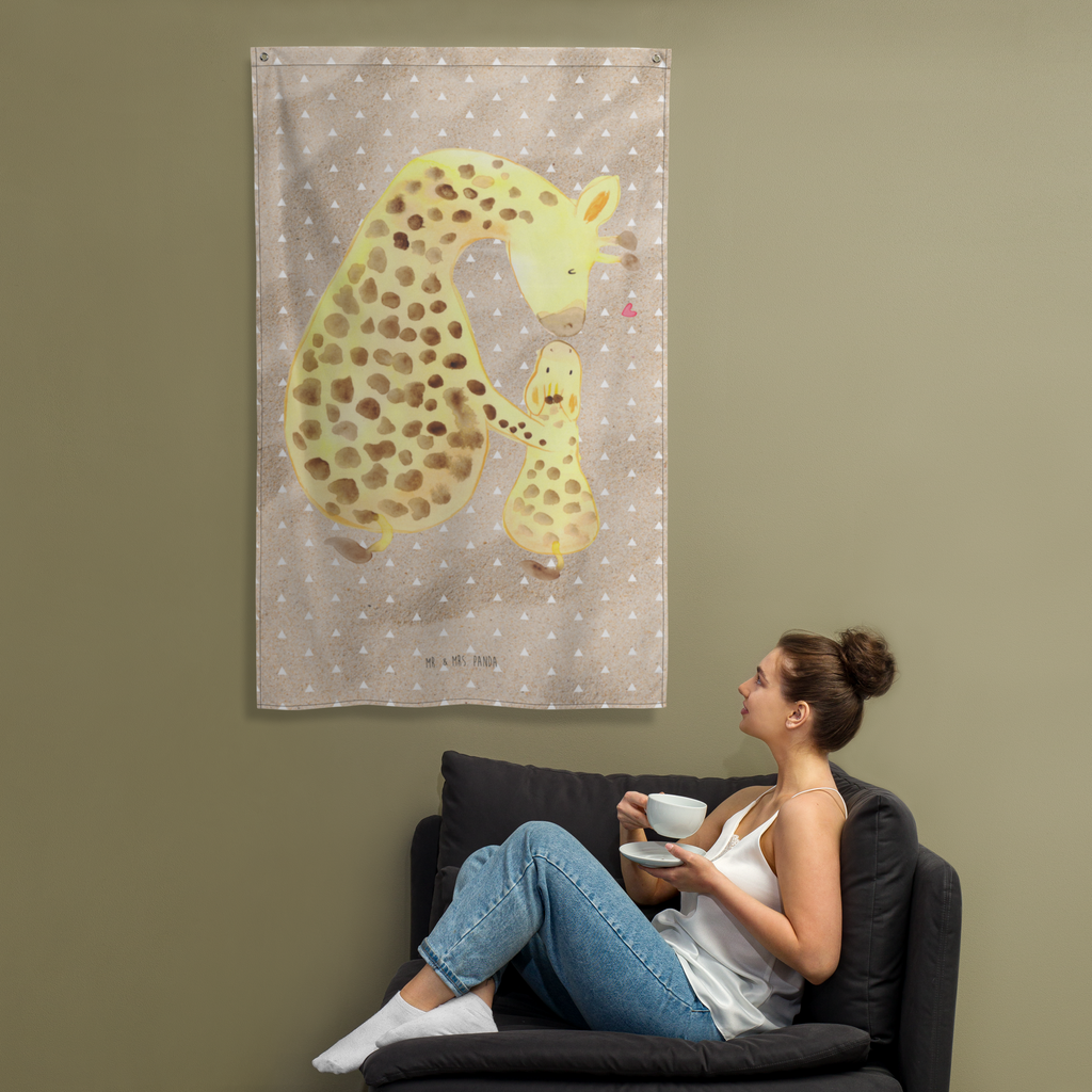 Wandteppich Giraffe mit Kind Wandbehang, Dekoration, Boho, Wandteppich, Wandtuch, Wanddeko, Tapisserie, Tapestry, Wandbild, Textil-Kunst, Schmuck-Wandbehang, Wand Deko, Kinderzimmer, Kinderzimmer Wand, Kinderzimmer Deko, Kinderzimmer Wanddeko, Afrika, Wildtiere, Giraffe, Kind, Mutter, Mama, Tochter, Sohn, Lieblingsmensch