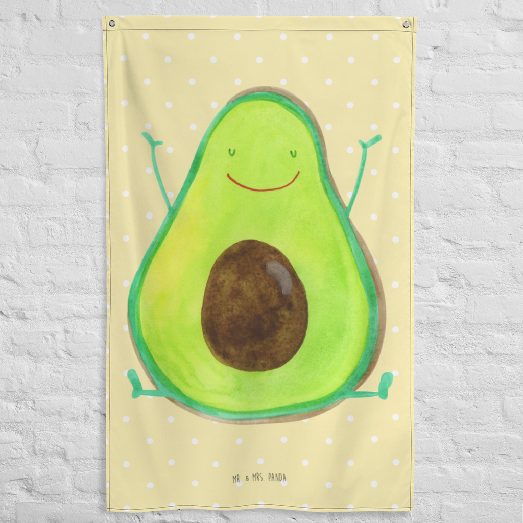 Wandteppich Avocado Happy Wandbehang, Dekoration, Boho, Wandteppich, Wandtuch, Wanddeko, Tapisserie, Tapestry, Wandbild, Textil-Kunst, Schmuck-Wandbehang, Wand Deko, Kinderzimmer, Kinderzimmer Wand, Kinderzimmer Deko, Kinderzimmer Wanddeko, Avocado, Veggie, Vegan, Gesund, Chaos