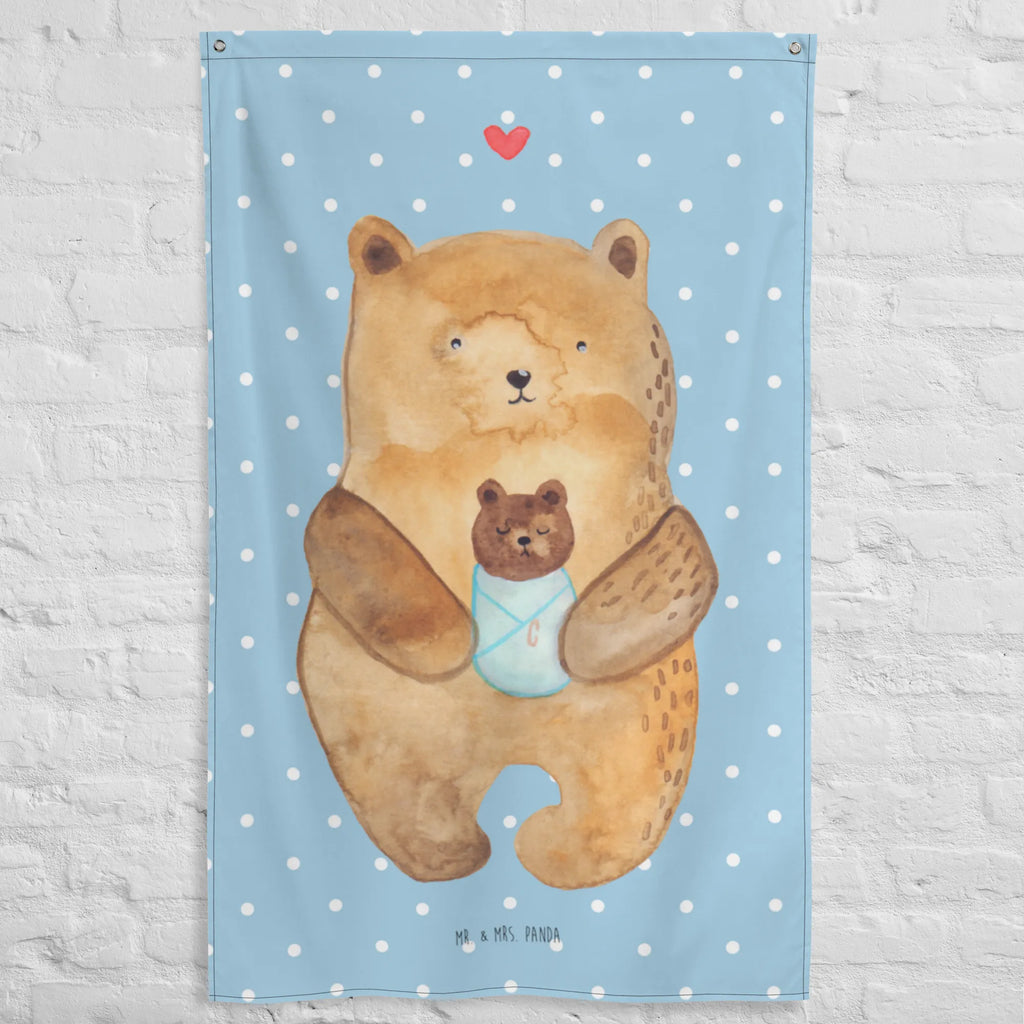 Wandteppich Bär mit Baby Wandbehang, Dekoration, Boho, Wandteppich, Wandtuch, Wanddeko, Tapisserie, Tapestry, Wandbild, Textil-Kunst, Schmuck-Wandbehang, Wand Deko, Kinderzimmer, Kinderzimmer Wand, Kinderzimmer Deko, Kinderzimmer Wanddeko, Bär, Teddy, Teddybär, Eltern, Mutter, Baby, Taufe, Geburt, Nichte, Neffe, Enkel, Enkelin, Täufling, Geburtstag, Glückwunsch