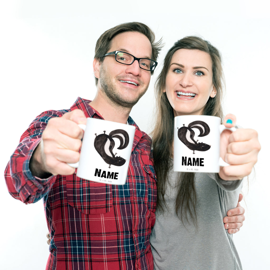 Personalisierte Tasse Stinktier Handstand Personalisierte Tasse, Namenstasse, Wunschname, Personalisiert, Tasse, Namen, Drucken, Tasse mit Namen, Stinktier, Skunk, Wildtier, Raubtier, Stinker, Stinki, Spielplatz, verpielt, Kind