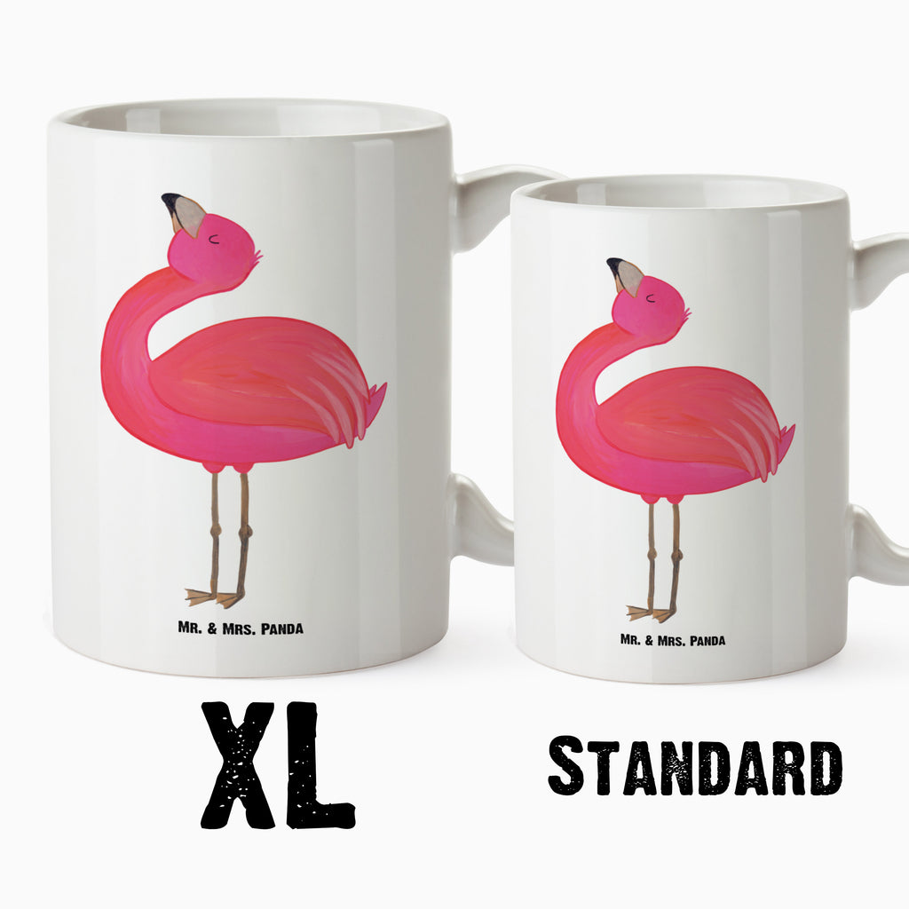 XL Tasse Flamingo stolz XL Tasse, Große Tasse, Grosse Kaffeetasse, XL Becher, XL Teetasse, spülmaschinenfest, Jumbo Tasse, Groß, Flamingo, stolz, Freude, Selbstliebe, Selbstakzeptanz, Freundin, beste Freundin, Tochter, Mama, Schwester