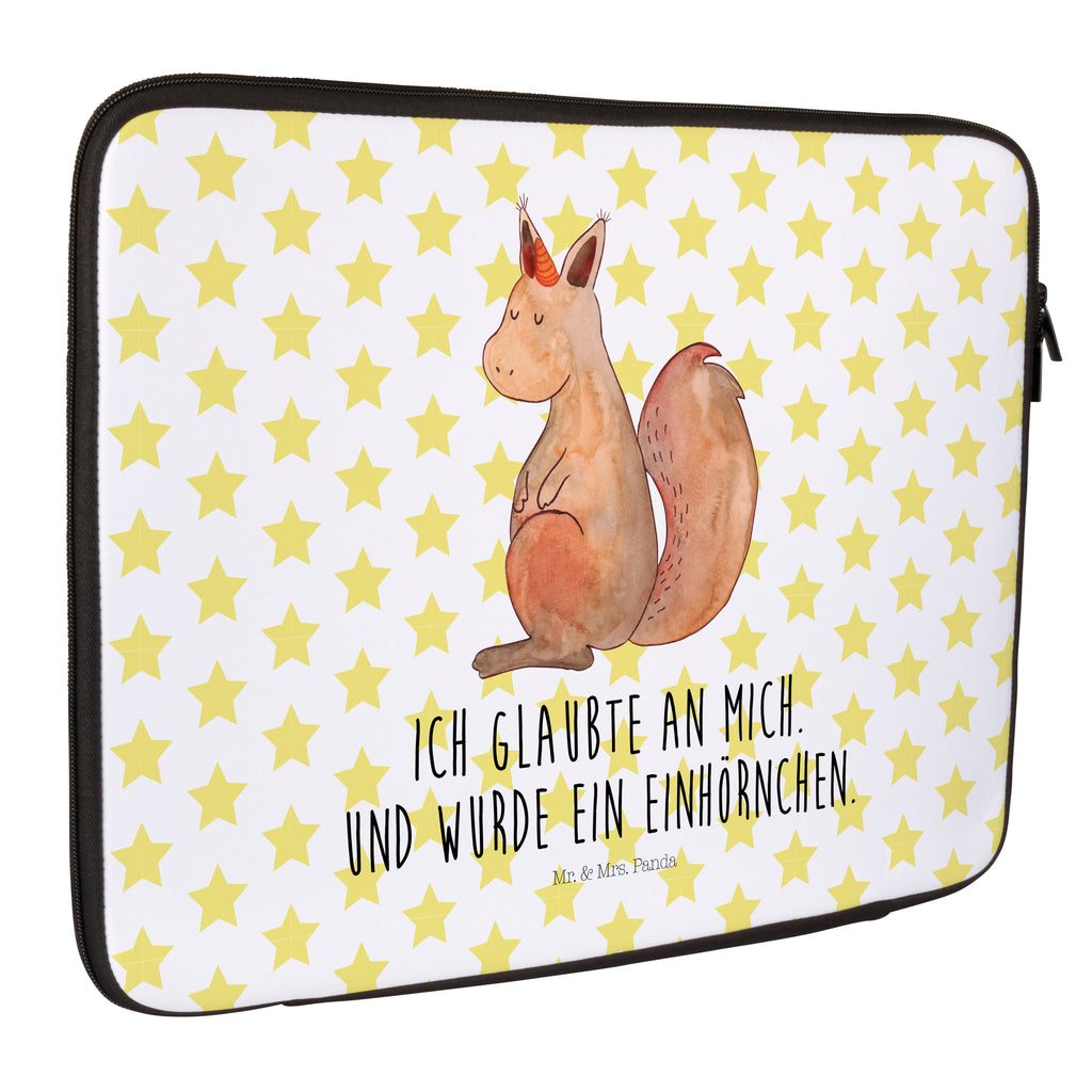 Notebook Tasche Einhörnchen Glaube Notebook Tasche, Laptop, Computertasche, Tasche, Notebook-Tasche, Notebook-Reisehülle, Notebook Schutz, Einhorn, Einhörner, Einhorn Deko, Pegasus, Unicorn, Einhörnchen, Eichhörnchen, Eichhorn