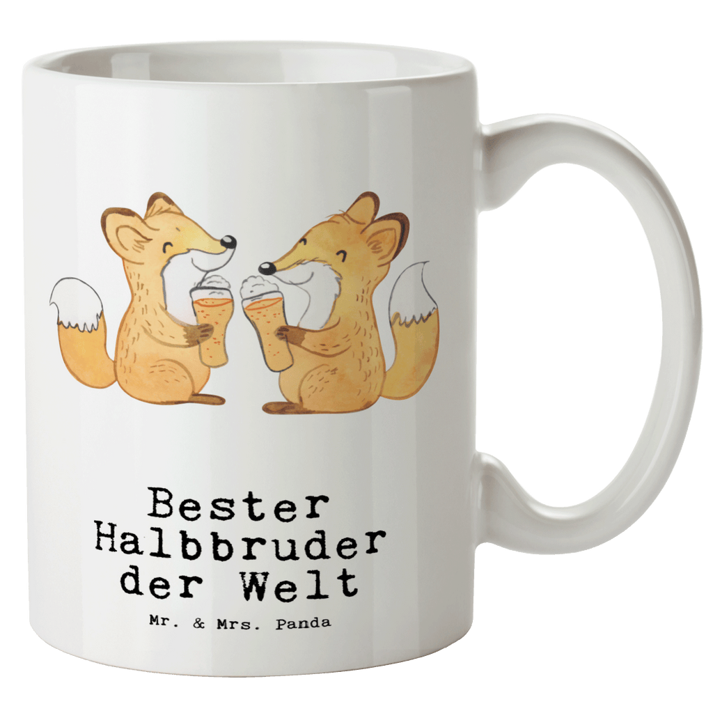 XL Tasse Fuchs Bester Halbbruder der Welt XL Tasse, Große Tasse, Grosse Kaffeetasse, XL Becher, XL Teetasse, spülmaschinenfest, Jumbo Tasse, Groß, für, Dankeschön, Geschenk, Schenken, Geburtstag, Geburtstagsgeschenk, Geschenkidee, Danke, Bedanken, Mitbringsel, Freude machen, Geschenktipp, Halbbruder, Stiefbruder, Stief, Stiefgeschwister, Bruder, Brudi, Geschwister, Bruderherz, Schwester, Familie, Kleinigkeit, Brother, Bester, Sohn