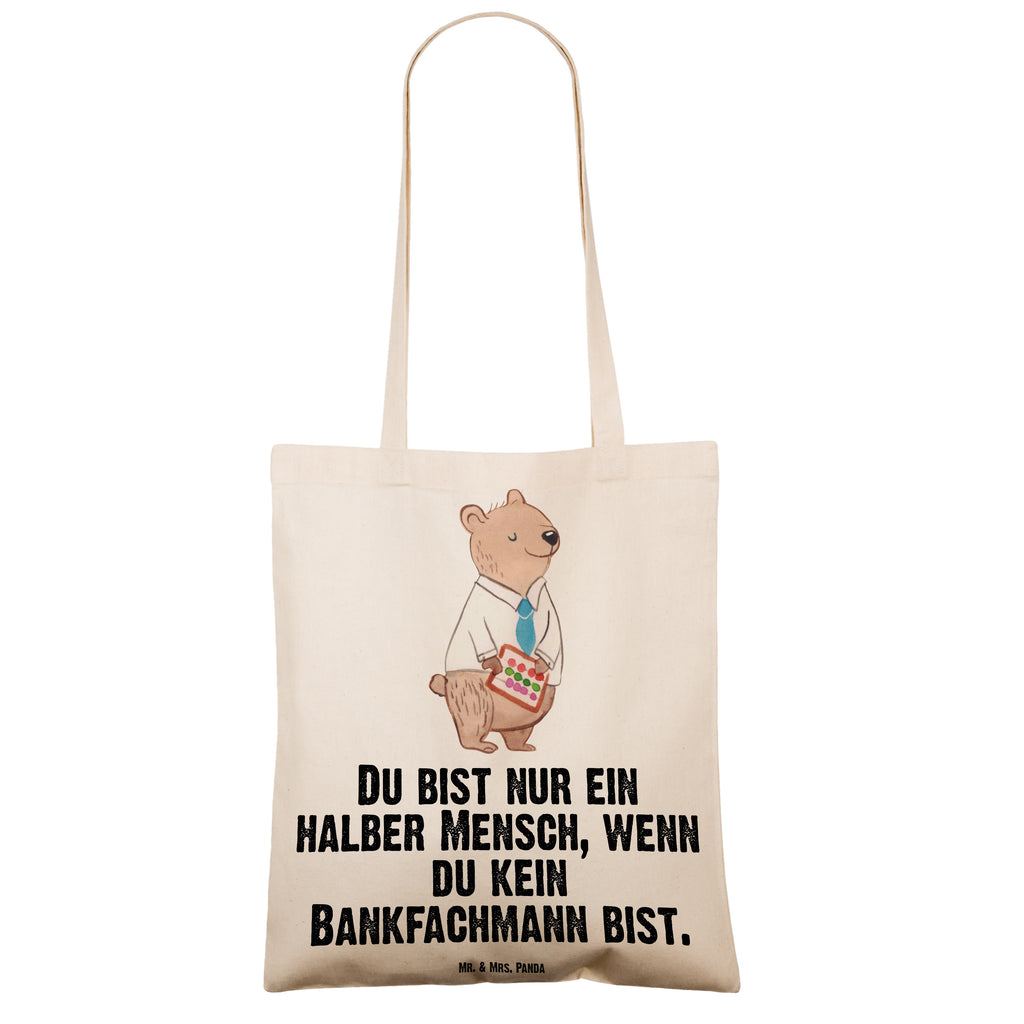 Tragetasche Bankfachmann mit Herz Beuteltasche, Beutel, Einkaufstasche, Jutebeutel, Stoffbeutel, Tasche, Shopper, Umhängetasche, Strandtasche, Schultertasche, Stofftasche, Tragetasche, Badetasche, Jutetasche, Einkaufstüte, Laptoptasche, Beruf, Ausbildung, Jubiläum, Abschied, Rente, Kollege, Kollegin, Geschenk, Schenken, Arbeitskollege, Mitarbeiter, Firma, Danke, Dankeschön, Bankfachmann, Bankangestellter, Bänker, Bankberater