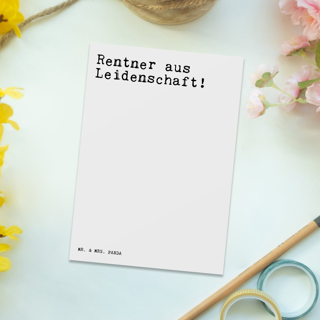 Postkarte Rentner aus Leidenschaft! Postkarte, Karte, Geschenkkarte, Grußkarte, Einladung, Ansichtskarte, Geburtstagskarte, Einladungskarte, Dankeskarte, Ansichtskarten, Einladung Geburtstag, Einladungskarten Geburtstag, Spruch, Sprüche, lustige Sprüche, Weisheiten, Zitate, Spruch Geschenke, Spruch Sprüche Weisheiten Zitate Lustig Weisheit Worte