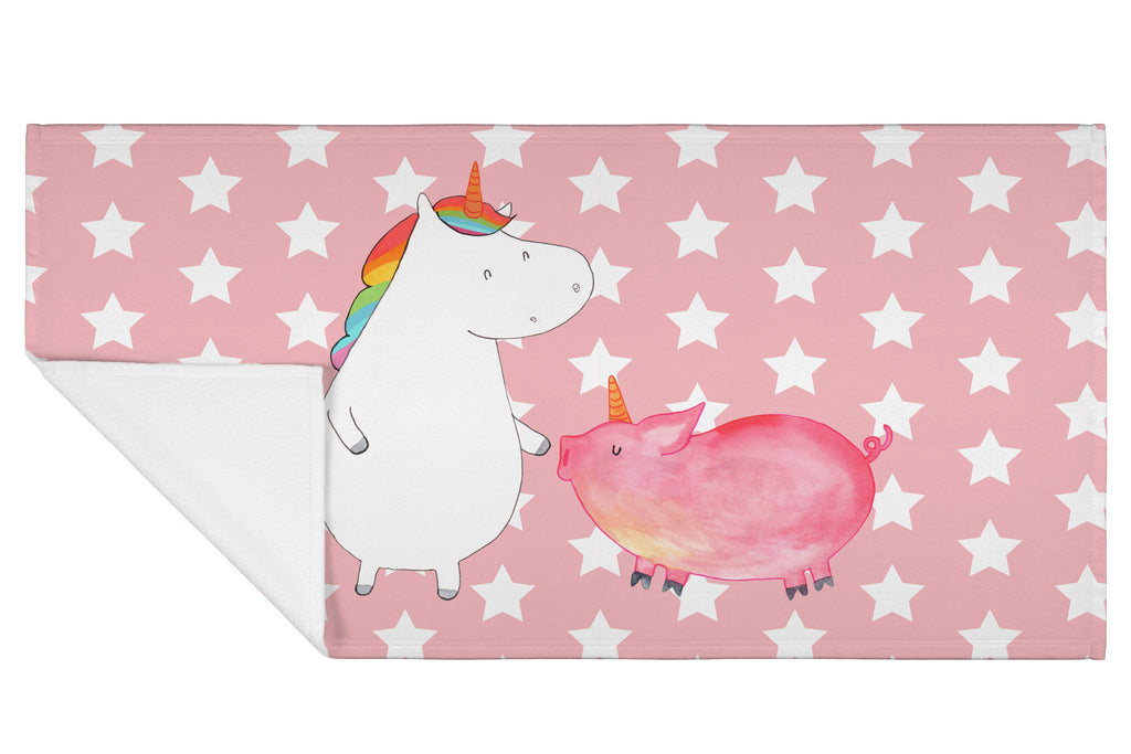 Handtuch Einhorn + Schweinhorn Handtuch, Badehandtuch, Badezimmer, Handtücher, groß, Kinder, Baby, Einhorn, Einhörner, Einhorn Deko, Pegasus, Unicorn, Freundschaft, Schweinhorn, Schwein, Freundin, Schweinchen