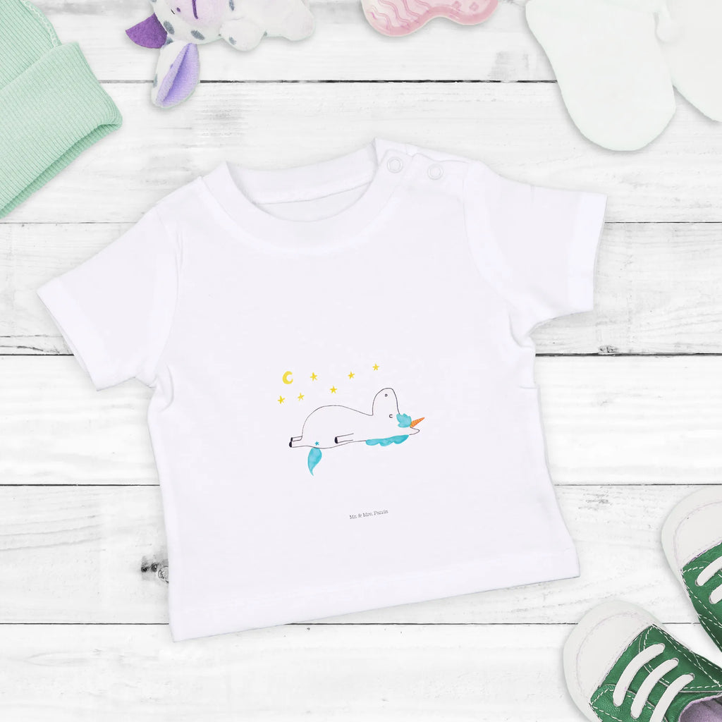 Organic Baby Shirt Einhorn Sternenhimmel Baby T-Shirt, Jungen Baby T-Shirt, Mädchen Baby T-Shirt, Shirt, Einhorn, Einhörner, Einhorn Deko, Pegasus, Unicorn, Sterne, Dachschaden, Verrückt, Sternenhimmel