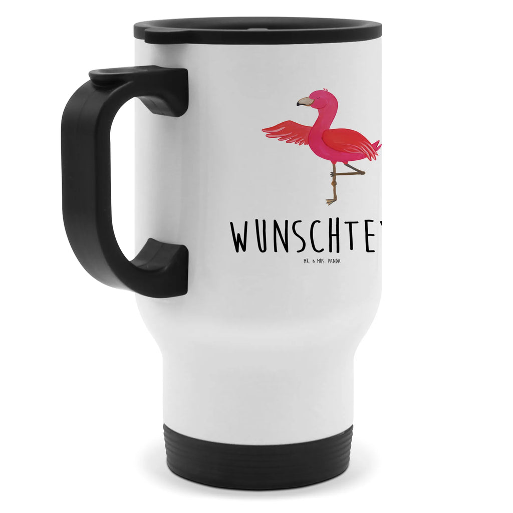 Personalisierter Thermobecher Flamingo Yoga Personalisierter Thermobecher, Personalisierter To Go Becher, Personalisierte Thermotasse, Personalisierter Kaffeebecher, Personalisierter Isolierbecher, Thermobecher personalisieren, Thermobecher mit Namen, Thermobecher selbst gestalten, Wunschname, Spülmaschinenfest, Bedrucken, Isolierbecher mit Namen, Isolierbecher selbst gestalten, Thermotasse personalisieren, Thermotasse mit Namen, Flamingo, Vogel, Yoga, Namaste, Achtsamkeit, Yoga-Übung, Entspannung, Ärger, Aufregen, Tiefenentspannung