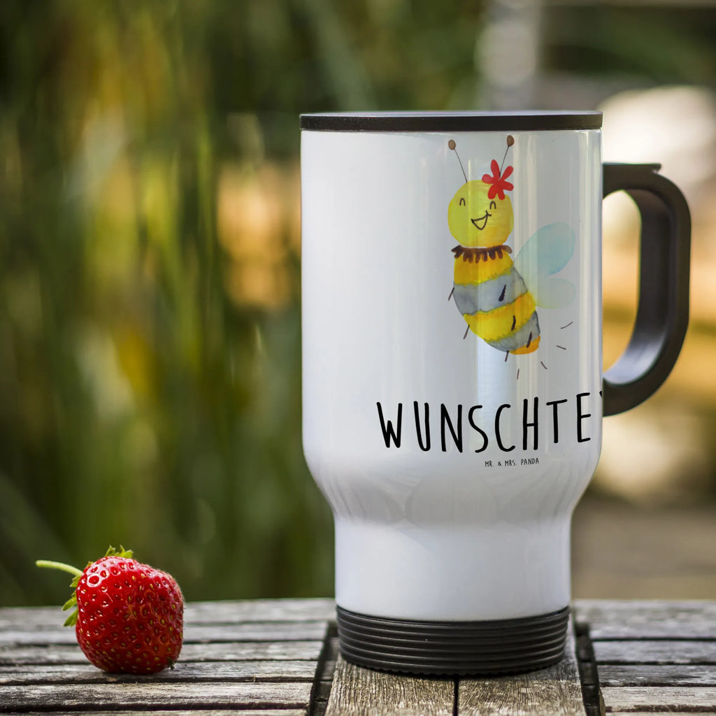 Personalisierter Thermobecher Biene Blume Personalisierter Thermobecher, Personalisierter To Go Becher, Personalisierte Thermotasse, Personalisierter Kaffeebecher, Personalisierter Isolierbecher, Thermobecher personalisieren, Thermobecher mit Namen, Thermobecher selbst gestalten, Wunschname, Spülmaschinenfest, Bedrucken, Isolierbecher mit Namen, Isolierbecher selbst gestalten, Thermotasse personalisieren, Thermotasse mit Namen, Biene, Wespe, Hummel