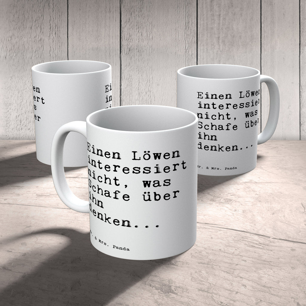 Tasse Einen Löwen interessiert nicht,... Tasse, Kaffeetasse, Teetasse, Becher, Kaffeebecher, Teebecher, Keramiktasse, Porzellantasse, Büro Tasse, Geschenk Tasse, Tasse Sprüche, Tasse Motive, Kaffeetassen, Tasse bedrucken, Designer Tasse, Cappuccino Tassen, Schöne Teetassen, Spruch, Sprüche, lustige Sprüche, Weisheiten, Zitate, Spruch Geschenke, Spruch Sprüche Weisheiten Zitate Lustig Weisheit Worte