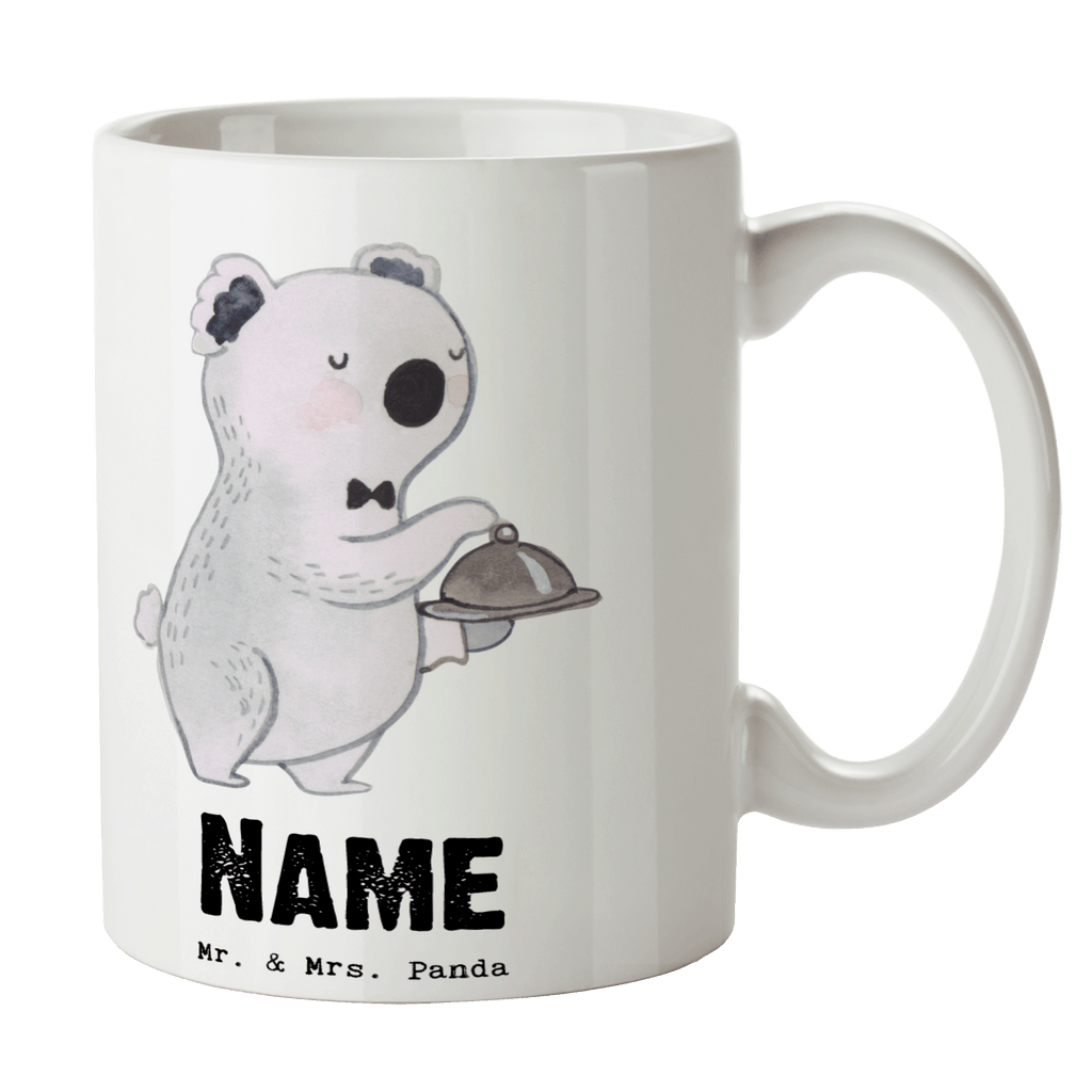 Personalisierte Tasse Kellner mit Herz Personalisierte Tasse, Namenstasse, Wunschname, Personalisiert, Tasse, Namen, Drucken, Tasse mit Namen, Beruf, Ausbildung, Jubiläum, Abschied, Rente, Kollege, Kollegin, Geschenk, Schenken, Arbeitskollege, Mitarbeiter, Firma, Danke, Dankeschön, Kellner, Servicekraft, Restaurant, Ober