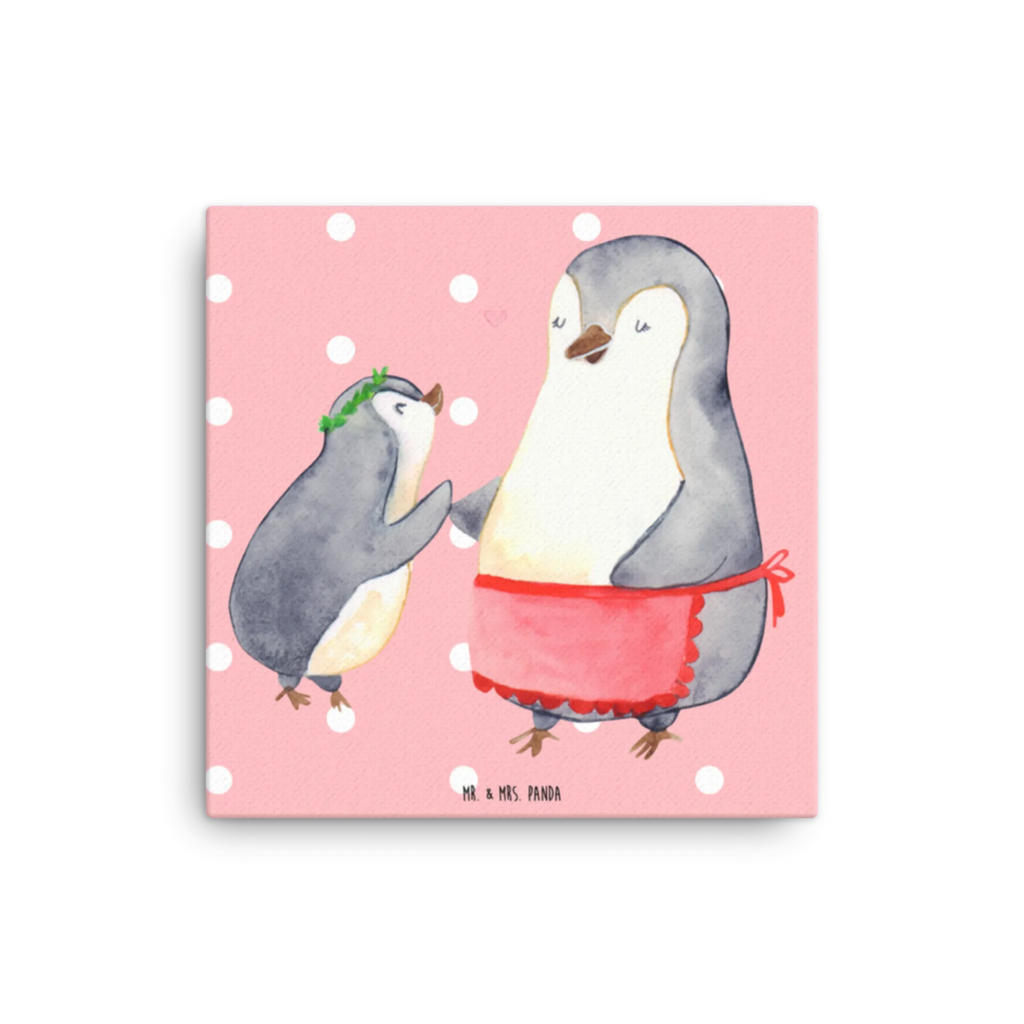 Leinwand Bild Pinguin mit Kind Leinwand, Bild, Kunstdruck, Wanddeko, Dekoration, Familie, Vatertag, Muttertag, Bruder, Schwester, Mama, Papa, Oma, Opa, Geschenk, Mami, Mutti, Mutter, Geburststag