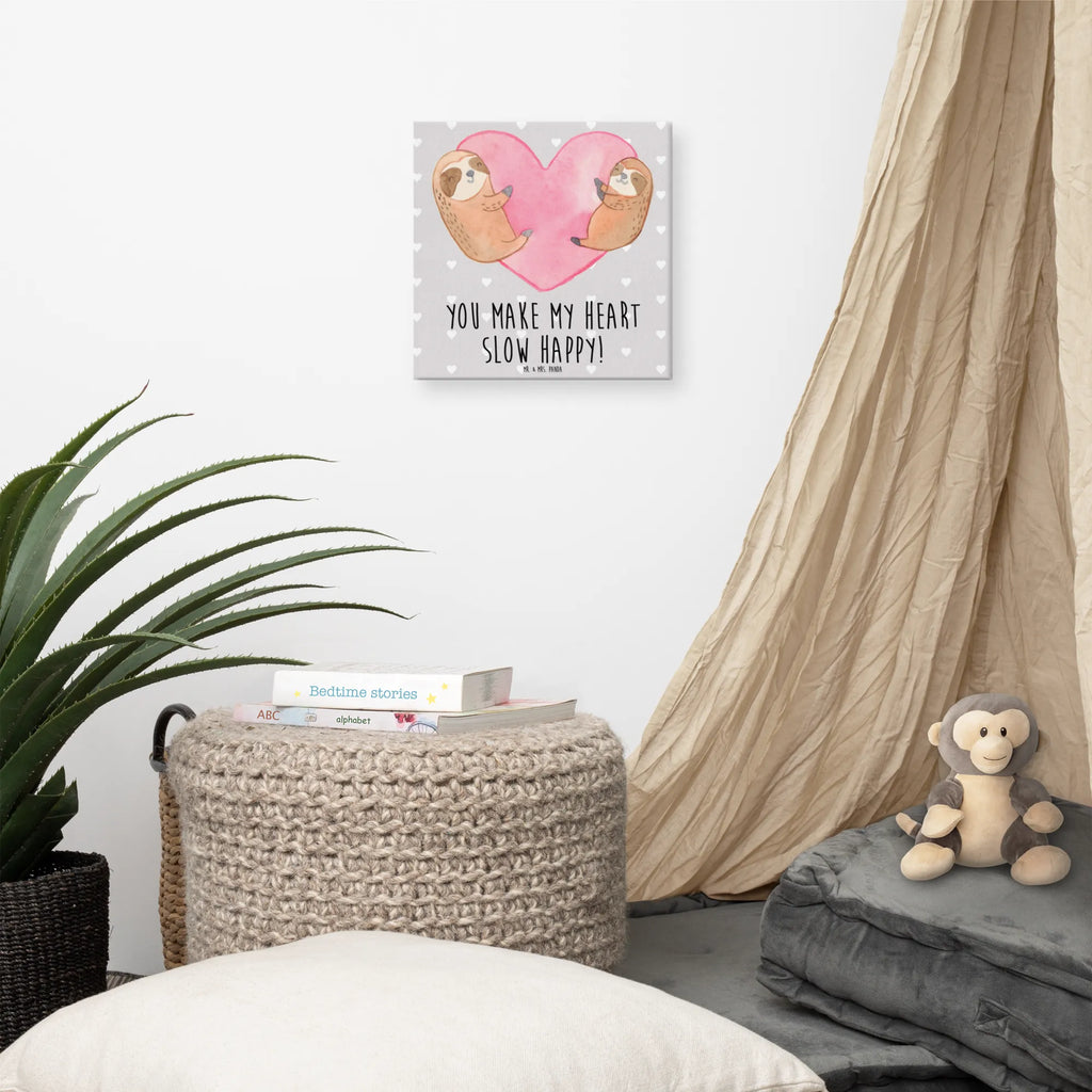 Canvas picture sloths Heart Leinwand, Bild, Kunstdruck, Wanddeko, Dekoration, Liebe, Partner, Freund, Freundin, Ehemann, Ehefrau, Heiraten, Verlobung, Heiratsantrag, Liebesgeschenk, Jahrestag, Hocheitstag, Valentinstag, Geschenk für Frauen, Hochzeitstag, Mitbringsel, Geschenk für Freundin, Geschenk für Partner, Liebesbeweis, für Männer, für Ehemann