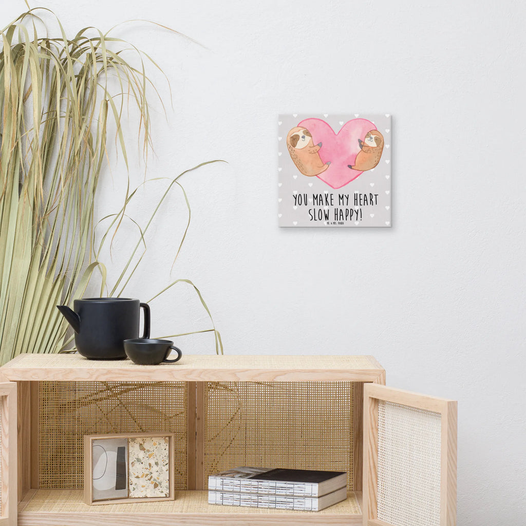 Canvas picture sloths Heart Leinwand, Bild, Kunstdruck, Wanddeko, Dekoration, Liebe, Partner, Freund, Freundin, Ehemann, Ehefrau, Heiraten, Verlobung, Heiratsantrag, Liebesgeschenk, Jahrestag, Hocheitstag, Valentinstag, Geschenk für Frauen, Hochzeitstag, Mitbringsel, Geschenk für Freundin, Geschenk für Partner, Liebesbeweis, für Männer, für Ehemann