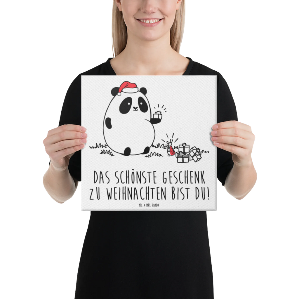 Leinwand Bild Panda Weihnachtsgeschenk Leinwand, Bild, Kunstdruck, Wanddeko, Dekoration