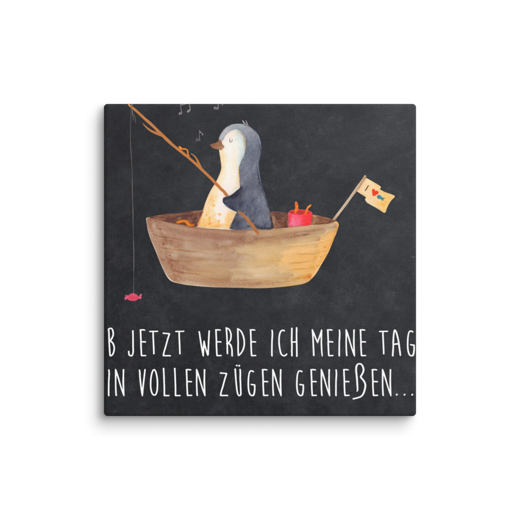 Leinwand Bild Pinguin Angelboot Leinwand, Bild, Kunstdruck, Wanddeko, Dekoration, Pinguin, Pinguine, Angeln, Boot, Angelboot, Lebenslust, Leben, genießen, Motivation, Neustart, Neuanfang, Trennung, Scheidung, Geschenkidee Liebeskummer