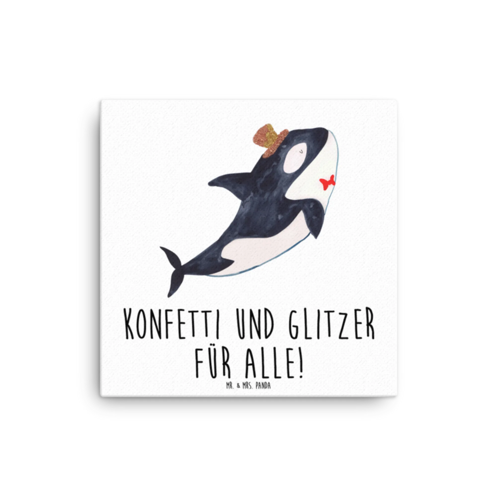 Leinwand Bild Orca Zylinder Leinwand, Bild, Kunstdruck, Wanddeko, Dekoration, Meerestiere, Meer, Urlaub, Narwal, Glitter, Konfetti, Glitzer, Geburtstag, Feier, Fete, Fest, Glückwunsch, Orca