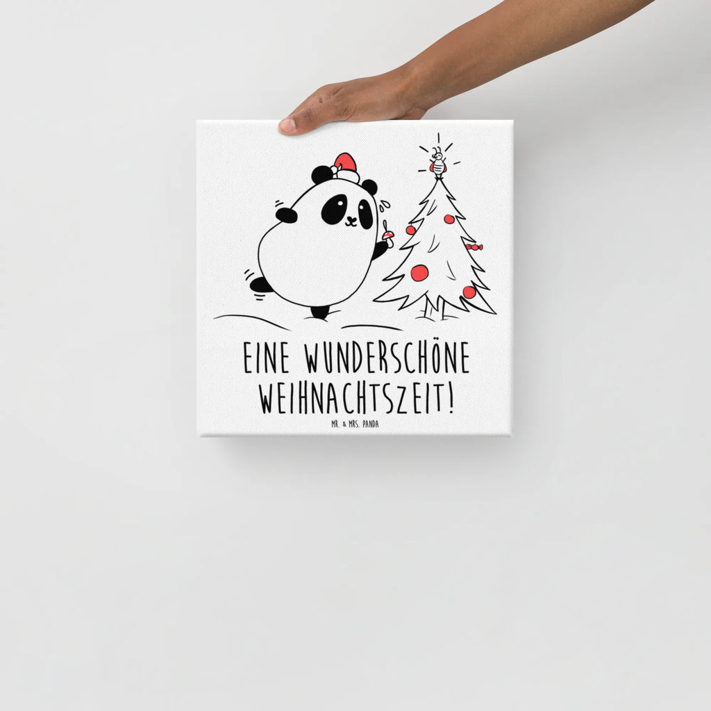 Leinwand Bild Panda Weihnachtszeit Leinwand, Bild, Kunstdruck, Wanddeko, Dekoration