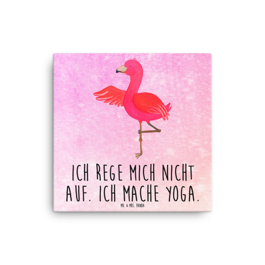 Leinwand Bild Flamingo Yoga Leinwand, Bild, Kunstdruck, Wanddeko, Dekoration, Flamingo, Vogel, Yoga, Namaste, Achtsamkeit, Yoga-Übung, Entspannung, Ärger, Aufregen, Tiefenentspannung